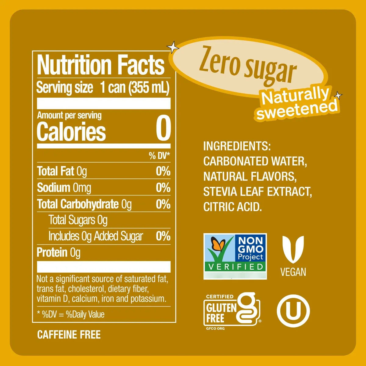 Zevia Refresco Sin Calorias Cream Soda 355 Ml Pack X 24 Und Sabor Delicioso Y Natural