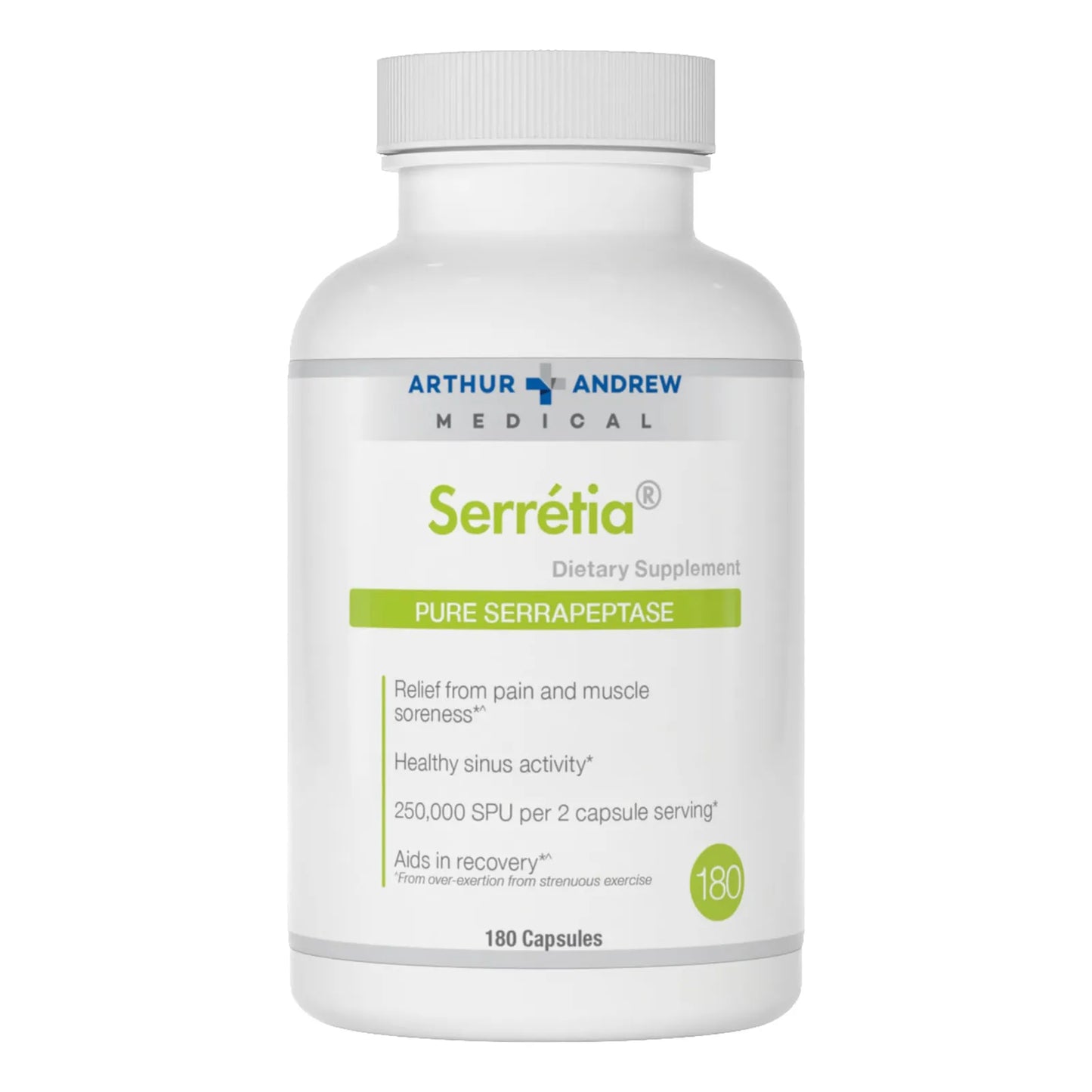 Serretia Serrapeptasa Apoyo Muscular Y Sinusal 180 Capsulas Enzima Pura