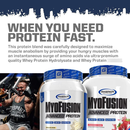 Proteína Myofusion Advanced Sabor Crema De Plátano 2 Lb Mezcla Premium Para Músculo