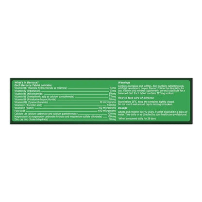 Tabletas Efervescentes Energéticas De Vitamina B Y C Sabor Naranja Paquete De 60