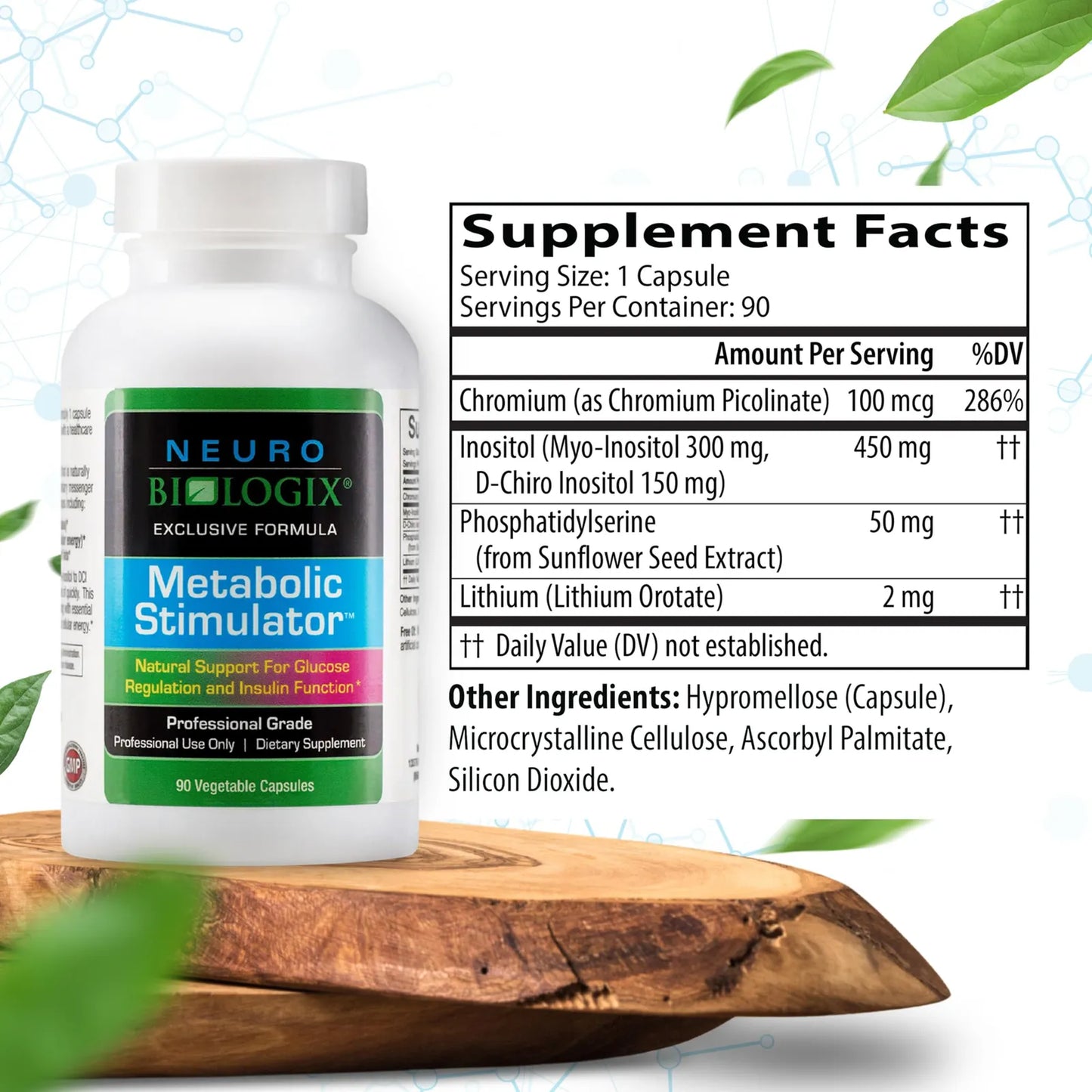 Suplemento Dietético Con D Chiro Inositol Y Mioinositol Para Energía Celular Y Apoyo Metabólico 90 Cápsulas