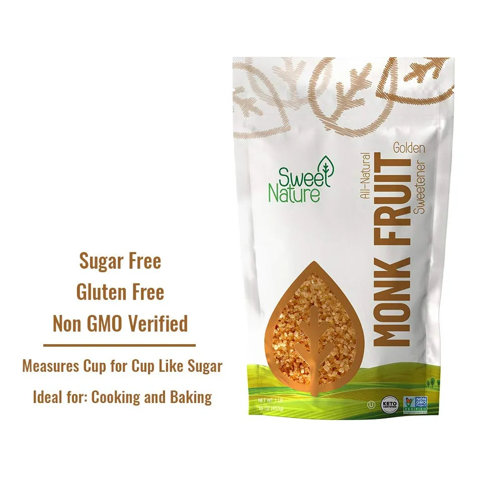 Edulcorante De Fruta De Monje Sin Omg 450g Sin Gluten Ecológico
