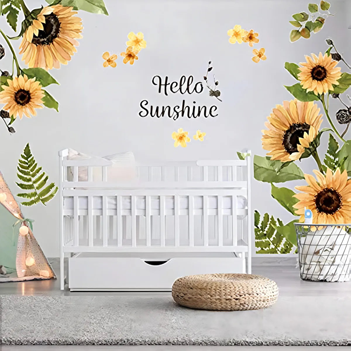 Pegatinas De Pared Girasoles Flores Decorativas Autoadhesivas Facil Aplicacion