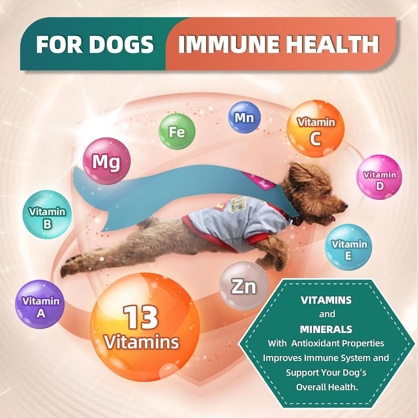 Multivitamínico Perro Glucosamina Omega 3 Minerales Probióti