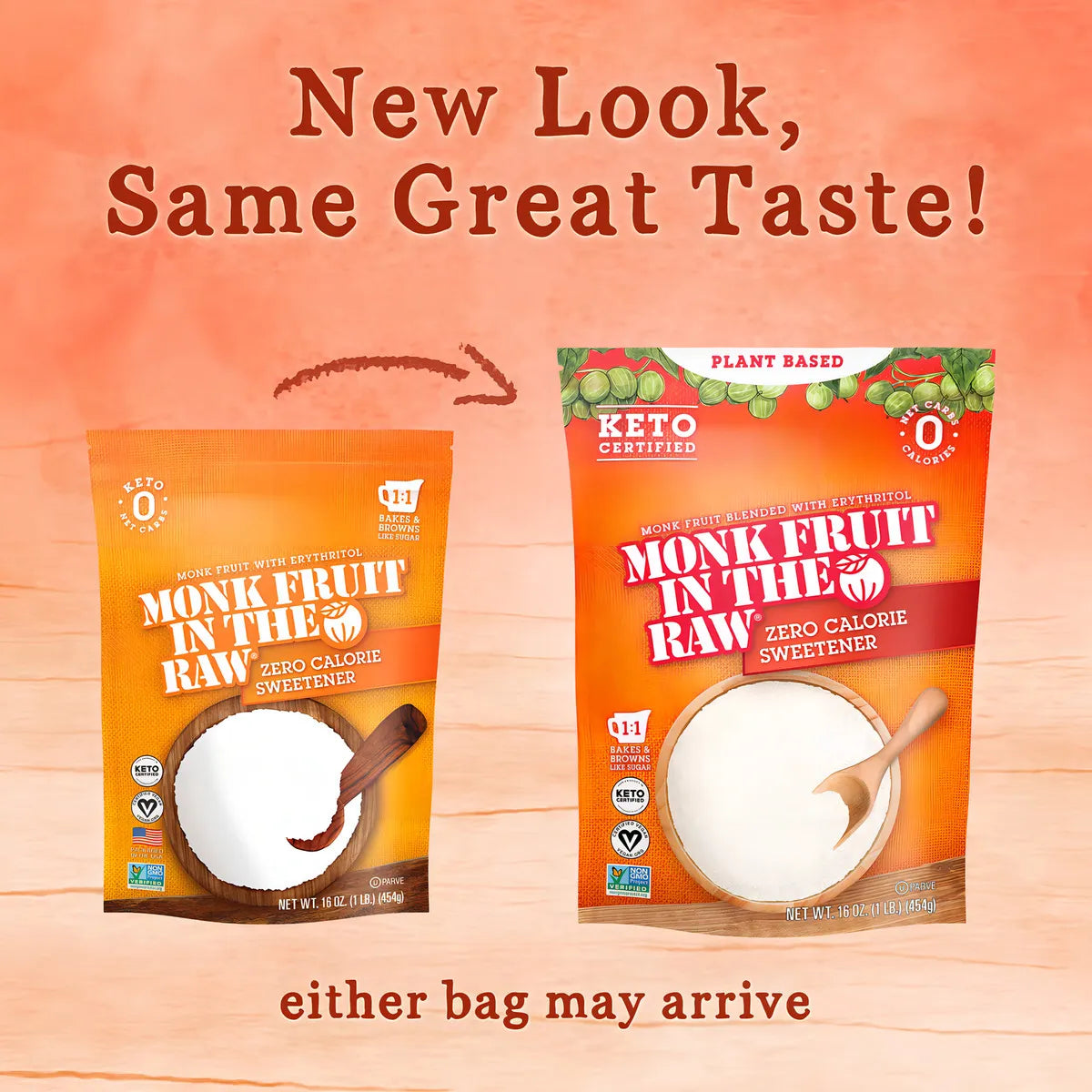 Edulcorante Natural Fruta Monje In The Raw 40 Sobres Zero Calorias Keto Vegan