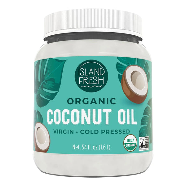 Aceite De Coco Virgen Orgánico Island Fresh 1.55 Litros Multiusos Certificado USDA