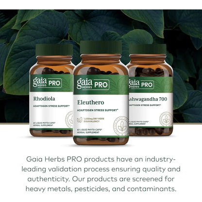Cápsulas De Raíz De Eleuterococo Gaia Herbs PRO Energía Natural Y Resistencia Al Estrés 60 Fito Cápsulas