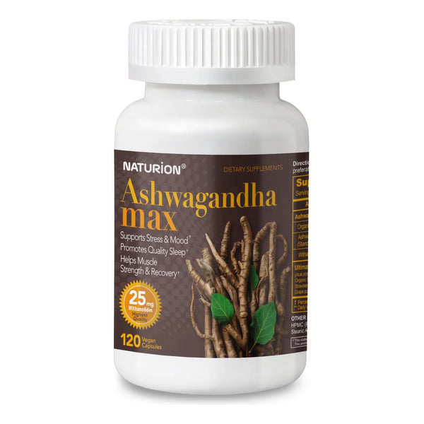 Ashwagandha Max Polvo Organico Extracto Raiz Relajacion Sueno Energia