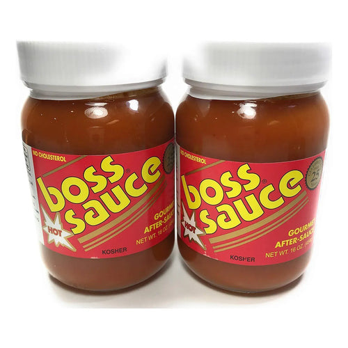 Salsa Picante Gourmet Boss Sauce HOT Pack X2 473ml Natural Sin Gluten Y Vegana