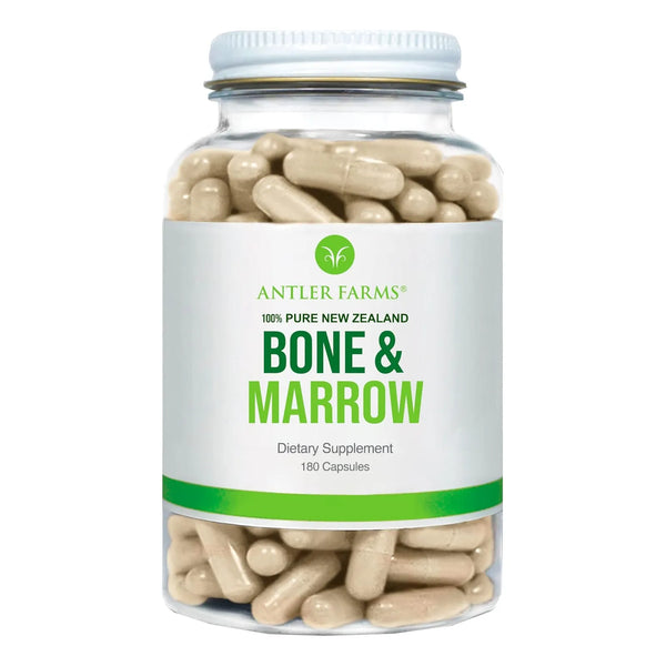 Capsulas De Hueso Y Medula De Nueva Zelanda 180 Unidades 750 Mg Antler Farms