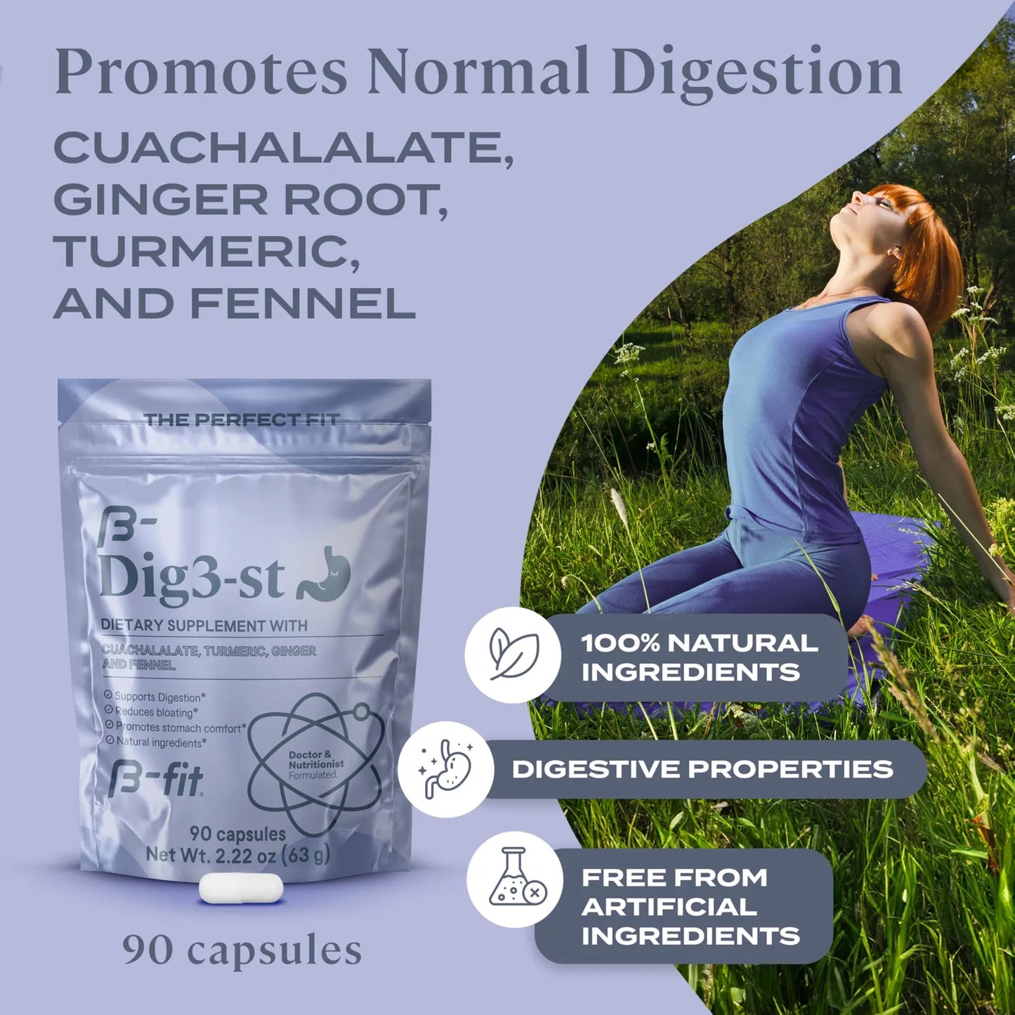 Capsulas Digestivas Naturales Jengibre Curcuma Hinojo Cuachalalato 60 Unidades