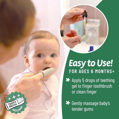 Gotas Orgánicas Dentición Bebé Clavo Manzanilla Alivia Molestias