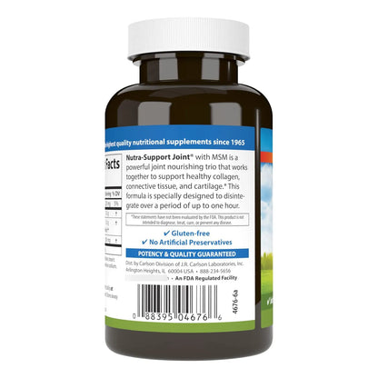Nutra Support Glucosamina Condroitina MSM 60 Tabletas Soporte Articular