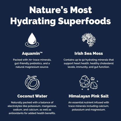 Voli Hydration Hidratación De Superalimentos Fresa Al Atardecer Con Musgo Marino