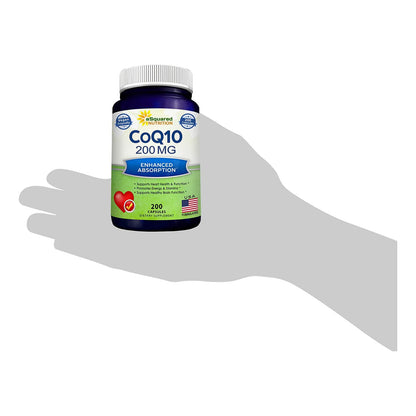 Capsulas De Coq10 200mg Alta Absorcion Antioxidante Energia Y Salud Cardiovascular