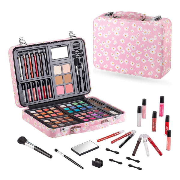 Kit De Maquillaje Hot Sugar Para Adolescentes 48 Sombras Estuche Reutilizable