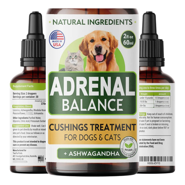 Tratamiento Natural Para Mascotas Equilibrio De Ashwagandha Soporte Cushing Perros Gatos
