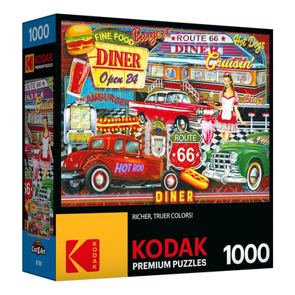 Rompecabezas 1000 Piezas 50s Diner Rose Art Diversión Familiar Y Gimnasia Cerebral