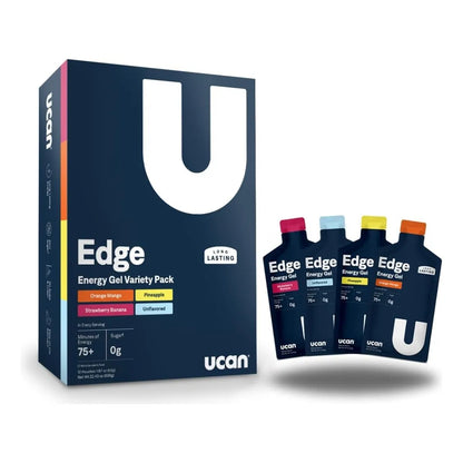 UCAN Edge Energy Gel Shots 12 Paquetes 60ml Energía Sin Azúcar Vegano