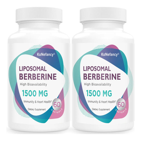 Berberina Liposomal 1500 Mg Alta Biodisponibilidad Cápsulas Para Salud Cardiovascular