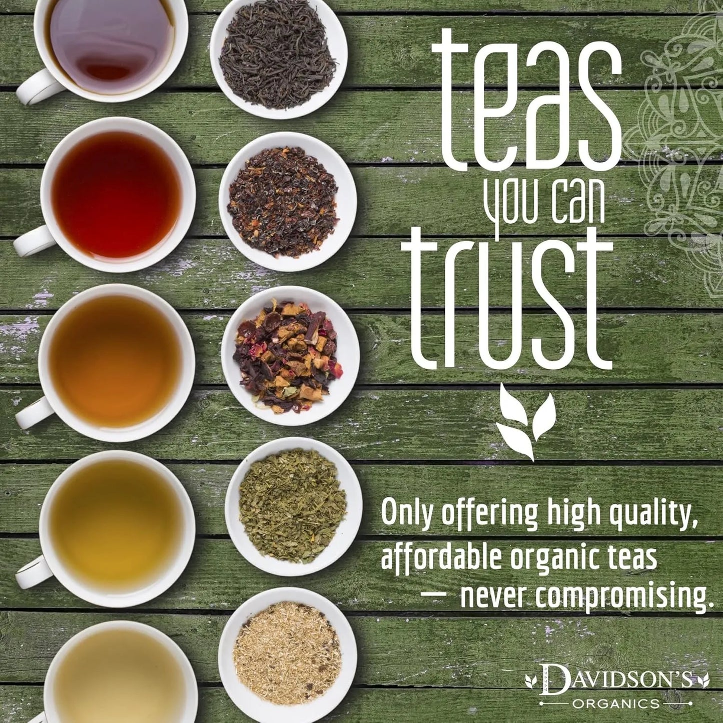 Té Davidson Sabor Frutas Exóticas 30 Bolsitas 45 Gramos Orgánico Y Delicioso