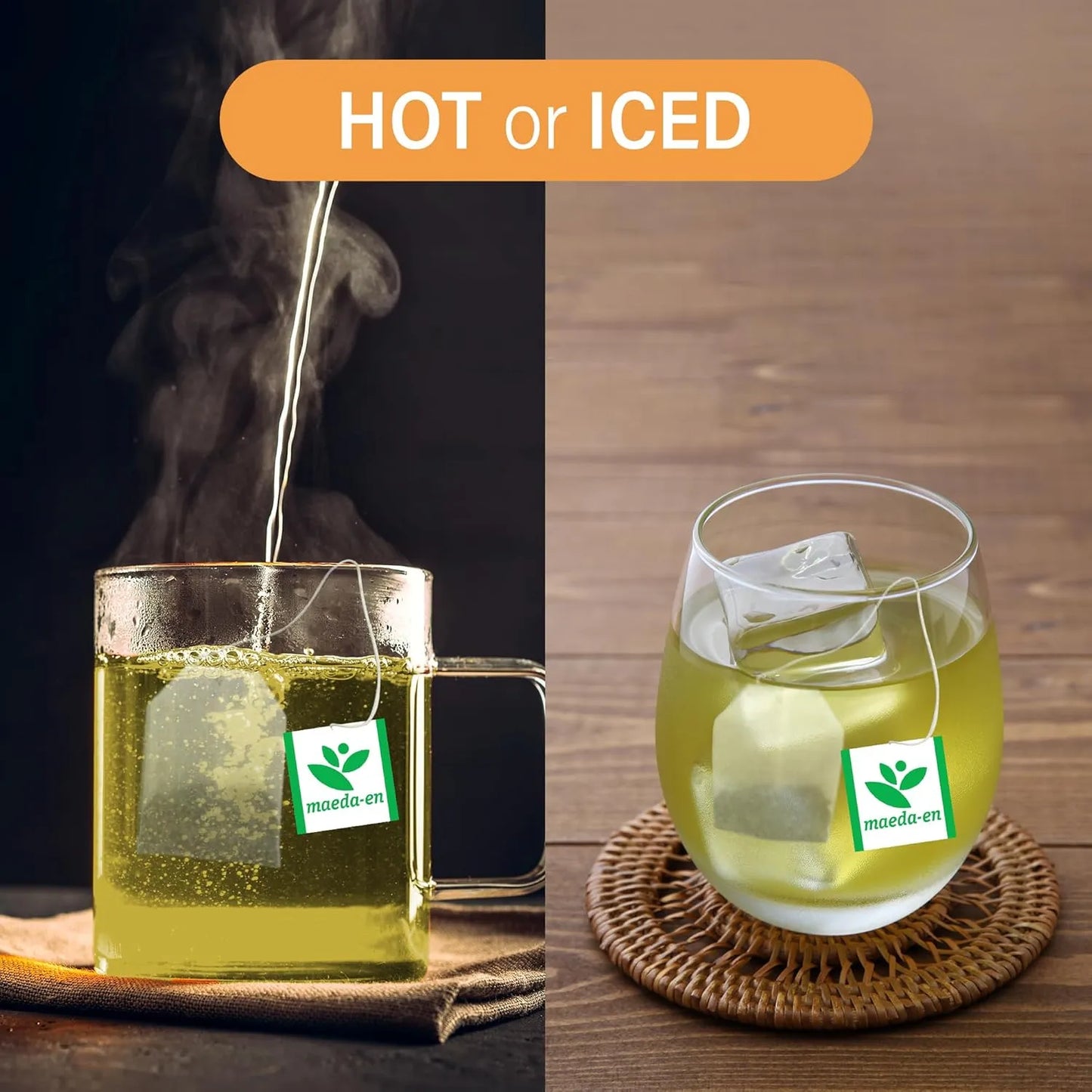 Té Verde Japonés Genmai-cha Con Arroz Tostado Y Matcha 100 Bolsas
