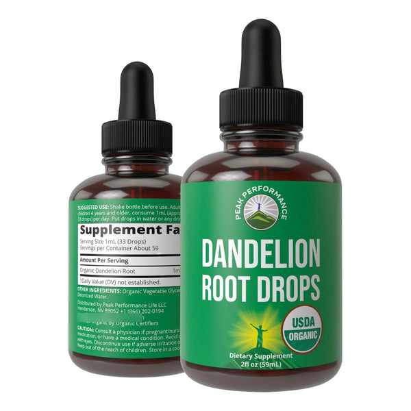 Extracto De Raíz De Diente De León Orgánico USDA Tónico Para Hígado E Inmunidad