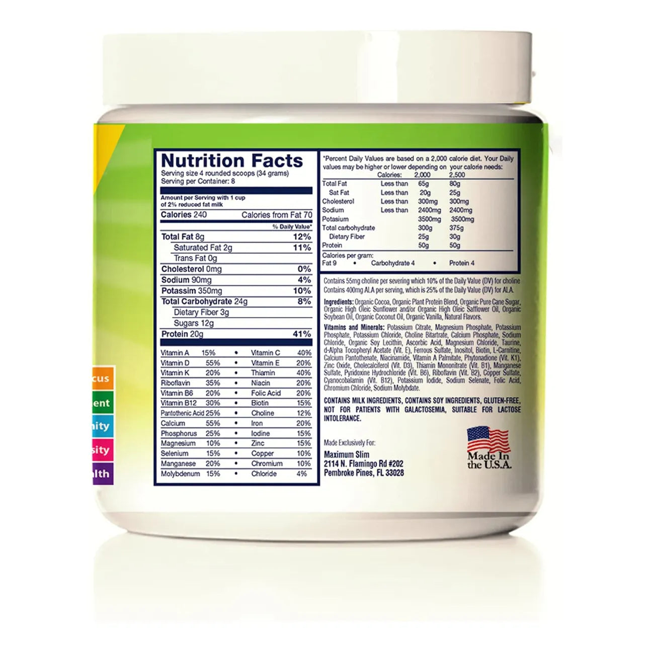 Maximum Kids Mezcla Orgánica Completa Para Niños Con 26 Vitaminas Y Minerales