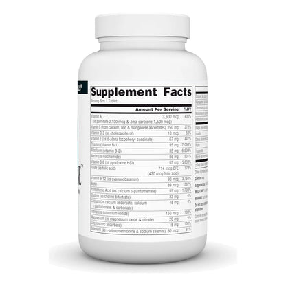 Tabletas Multiples Sin Hierro 90 Unidades Formula Completa Multivitaminico Alta Potencia