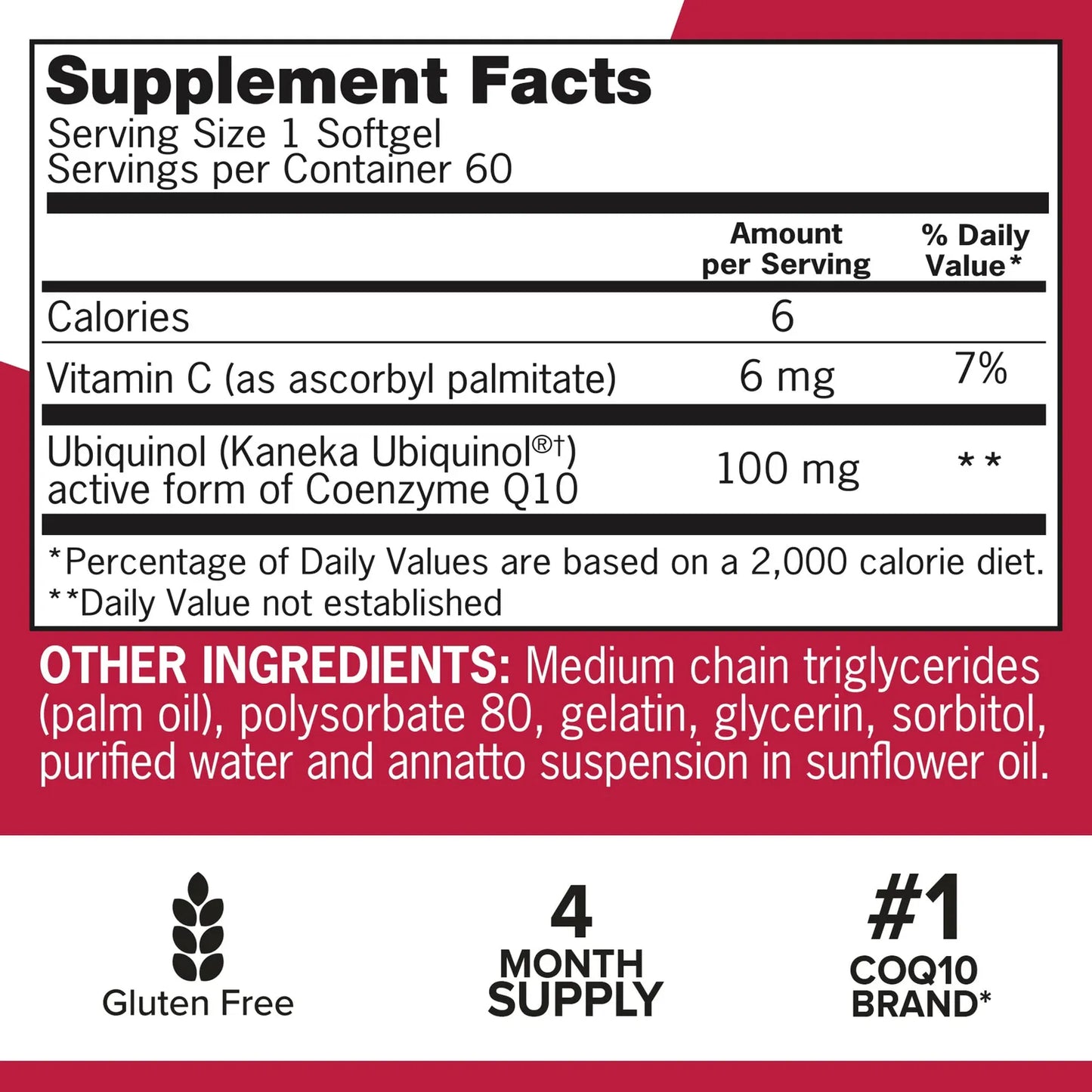 Mega Ubiquinol CoQ10 100 Mg 60 Cápsulas Soluble En Agua Y Grasa Antioxidante Cardíaco