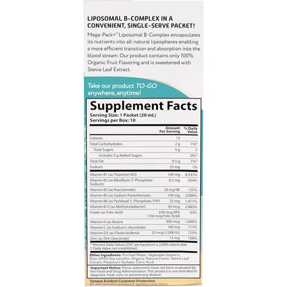 Complejo B Megaliposomal Con Vitamina C Aurora Nutrascience Energía E Inmunidad
