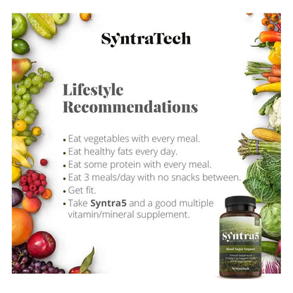 Syntra5 180 Capsulas Energia Y Vitalidad Formula Avanzada Usa