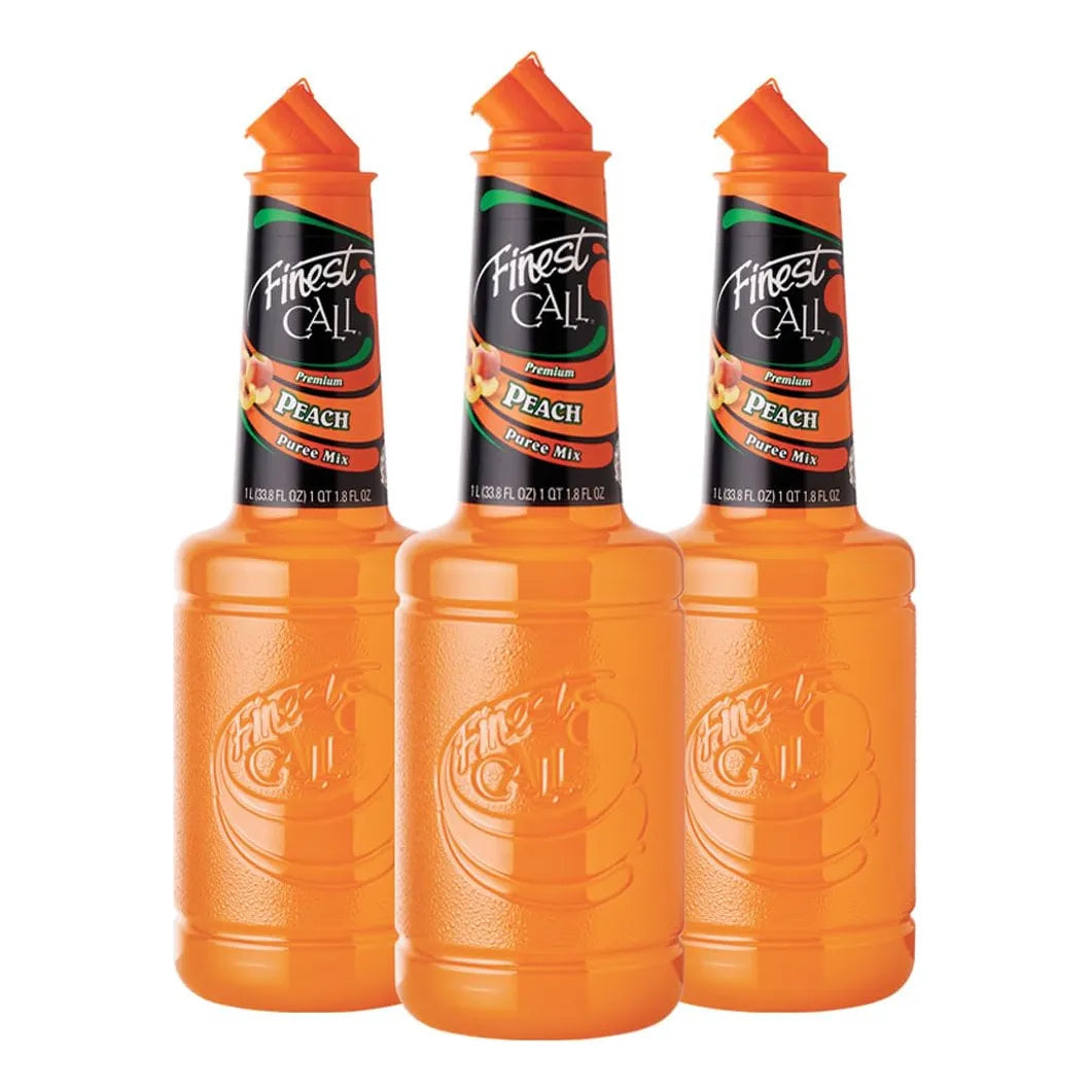 Mezcla De Bebida De Puré De Fruta De Durazno Premium Botella 1L Pack X3