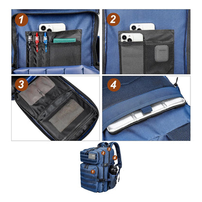 Lhi Mochila Tactica Militar 45L Resistente Al Agua Sistema Molle