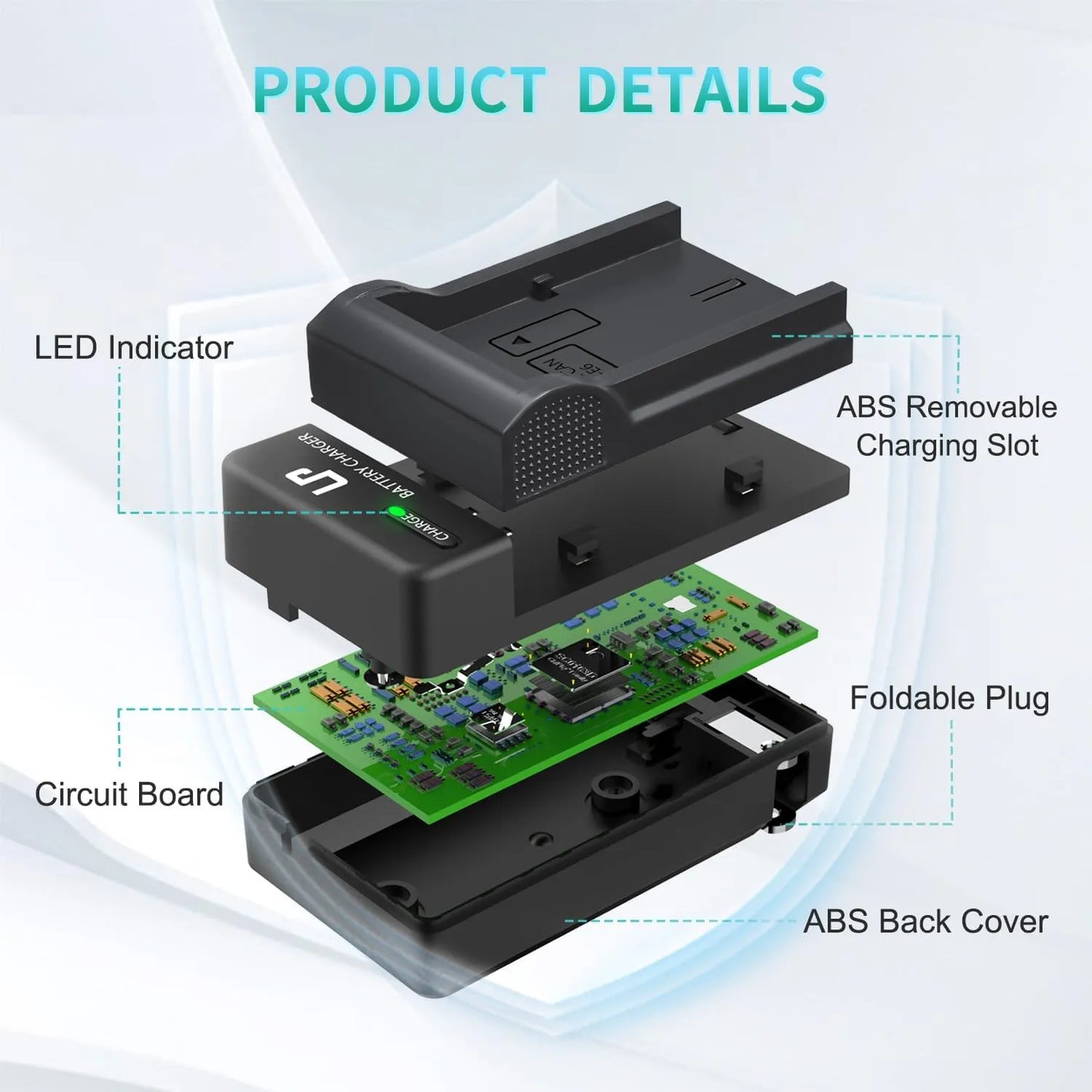 Cargador De Bateria Lp E6 Y E6n Compatible Con Canon Eos 90d 80d 70d 60d 7d 6d 5d R5 R6 Seguro Y Portatil
