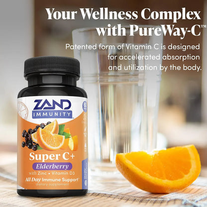 Immunidad Diaria Pureway C Zinc Vitamina D3 Saúc 60 Tabletas Apoyo Inmunológico