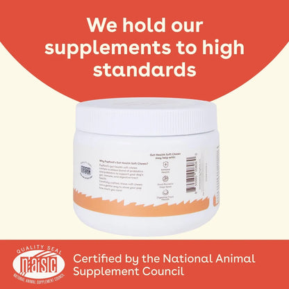 Suplemento Salud Intestinal E Inmunidad Para Perros Sabor Mantequilla De Maní 60 Masticables