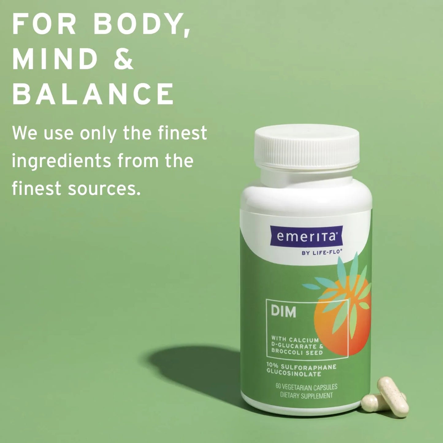 Fórmula DIM Con D-Glucarato De Calcio 60 Cápsulas Vegetales Equilibrio Hormonal