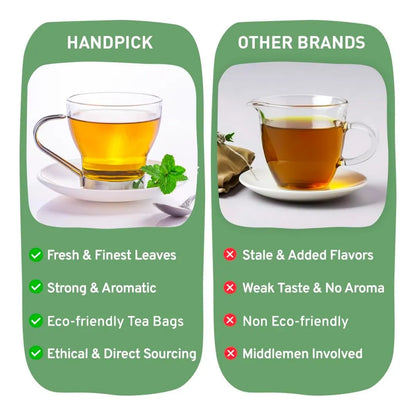 Bolsas De Té De Albahaca Sagrada Handpick 100 Unidades Sin Cafeína