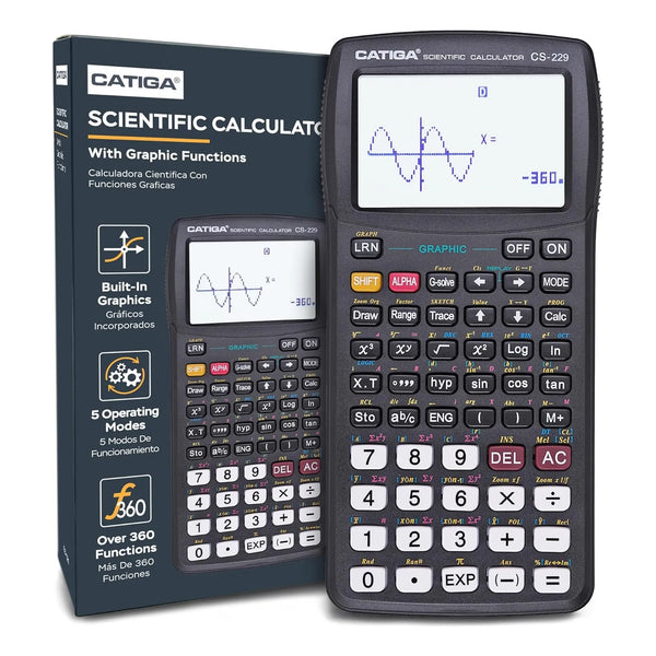 Calculadora Cientifica 280 Funciones Graficas Catiga Pantalla Grande Perfecta Para Estudiantes