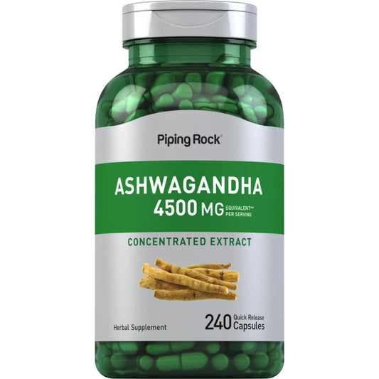 Extracto De Ashwagandha 4500 Mg 240 Cápsulas Energía Y Bienestar