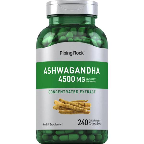 Extracto De Ashwagandha 4500 Mg 240 Cápsulas Energía Y Bienestar
