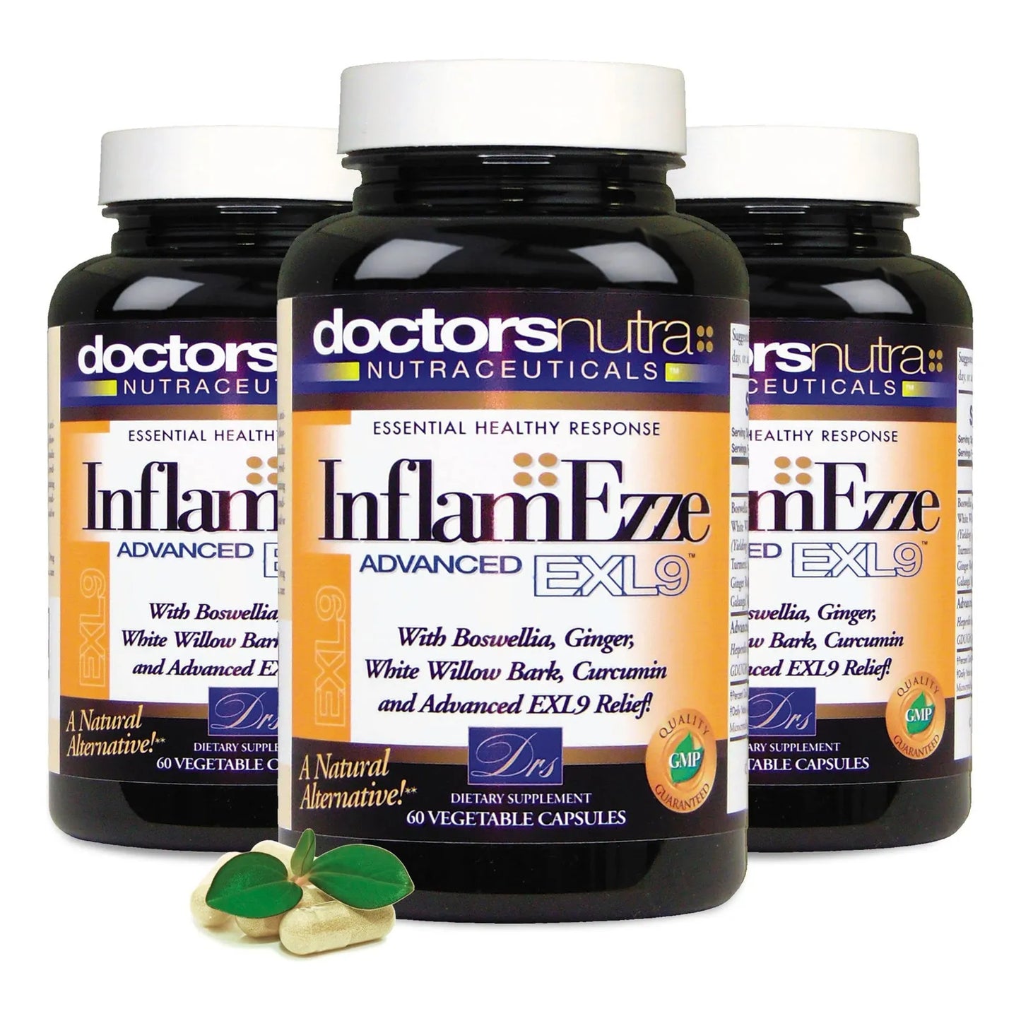 Suplemento Antiinflamatorio Natural Con Cúrcuma Curcumina 60 Cápsulas Vegetarianas