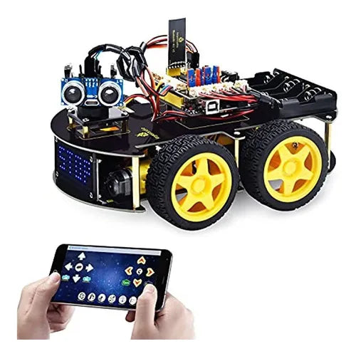 Keyestudio Smart Car Robot Kit 4WD Educativo Para Niños Creatividad Y Aprendizaje