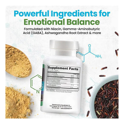 Neurobiologix Mood Plus Suplemento De Apoyo Al Estado De Ánimo Con 5HTP Y Niacina
