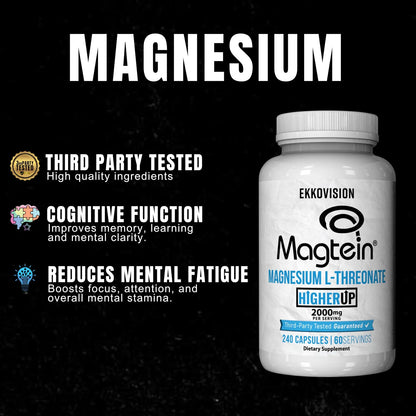 Magnesio L Treonato 2000 Mg Memoria Funcion Cognitiva 240 Capsulas