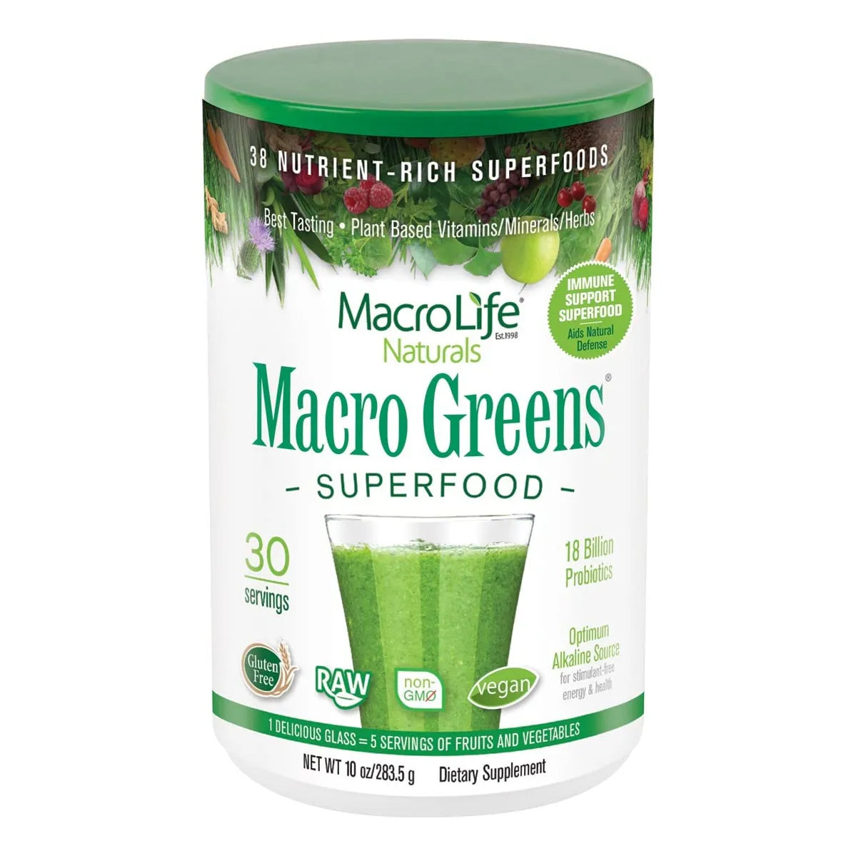 Verduras En Polvo 450g Energía Vitalidad Antioxidantes Digestivos