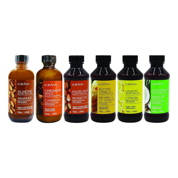 Emulsión De Panadería Lorann Oils Sabores Variados 4 Oz Postres Sin Gluten