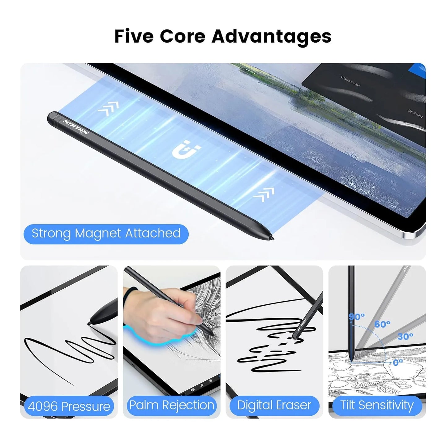 Lapiz Capacitivo Emr Con Borrador Digital Para Samsung Galaxy Tab S9 S8 S7 S6