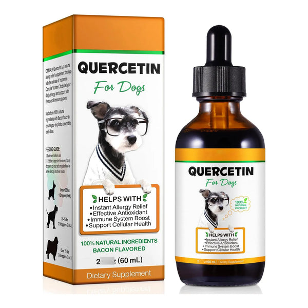 Gotas Líquidas De Quercetina Para Perros Alivio Alergias Refuerzo Inmunológico